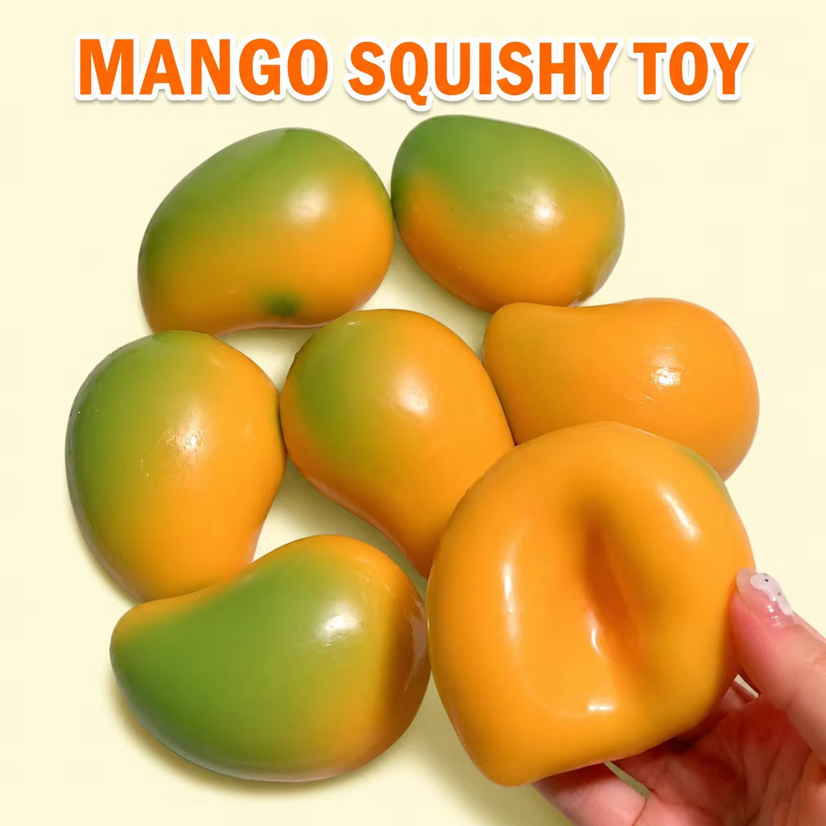 Crunchy color changing Mango squishy