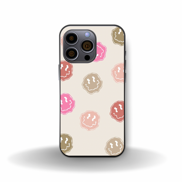 Waved smiley face iPhone case