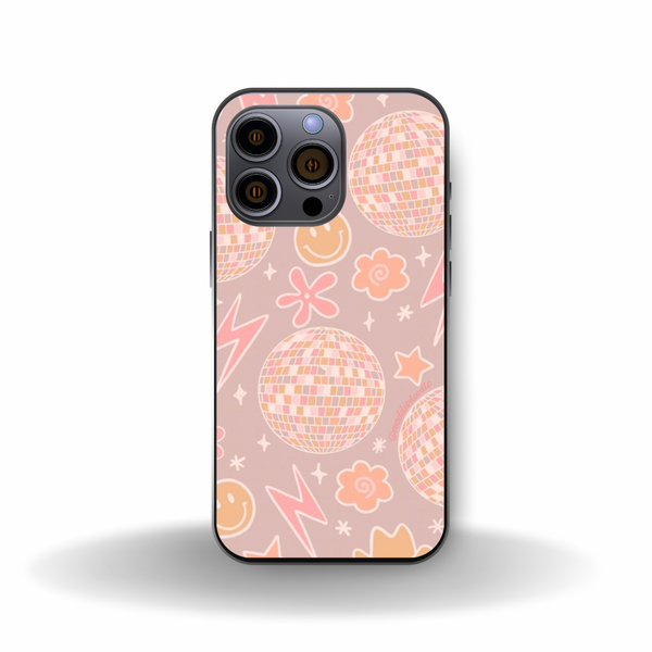 Peach Disco iPhone case