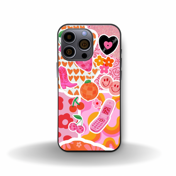 Preppy orange iPhone case