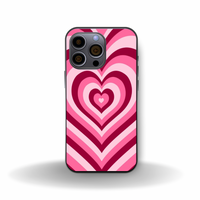 Pink tones heart iPhone case