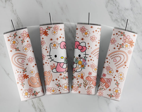 Hello kitty flower 20oz tumbler