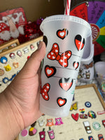 Minnie hearts cold cup