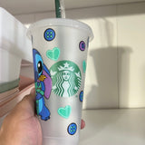 Blue stitch Cold Cup