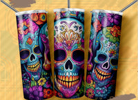 Sugar Skull 20oz tumbler