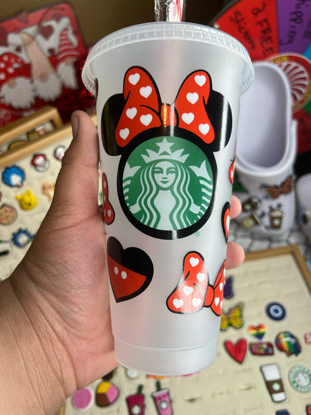 Minnie hearts cold cup