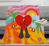 Bad Bunny Soft Fleece Blanket Style 1