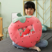 Strawberry plush filled