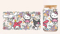 Frosted kitty & Kuromi 16oz