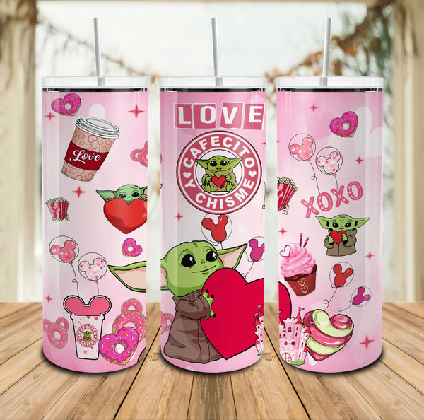 Yoda valentines tumbler