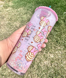 Pink Custom Minnie Concha Tumbler