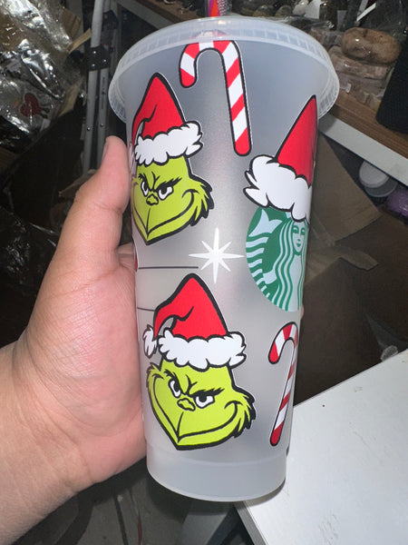 Grinch Christmas cold cup style 3