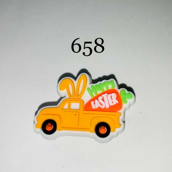 658-Yellow Easter Truck