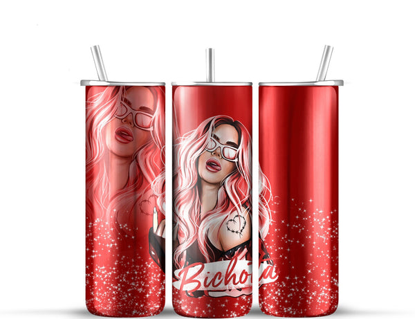 Red bichota 20oz tumbler