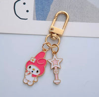 Kuromi Keychain (Pink)