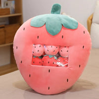 Strawberry plush filled