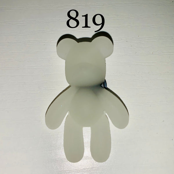 819-Rubber Clear Teddy