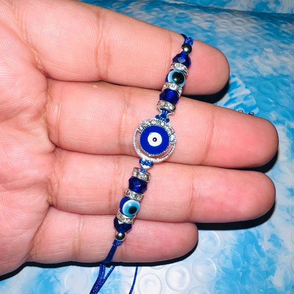 Blue Cirlce Evil Eye Bracelet