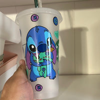 Blue stitch Cold Cup