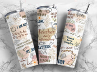 Teacher affirmation 20oz tumbler