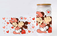 Mucky & Minnie Kisses 16oz frosted tumbler