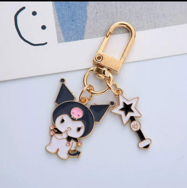 Kuromi Keychain (Black)