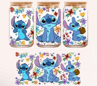 Stitch coconut 16oz frosted tumbler