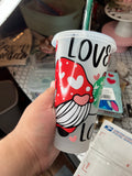 Love, love gnomes cold cup